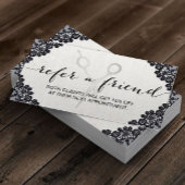 美容師ヴィンテージブラックレースサロン紹介 紹介カード