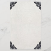 美容師ヴィンテージブラックレースヘアサロン チラシ (裏面)