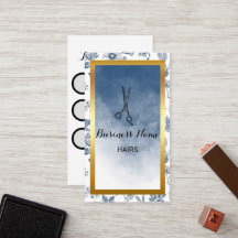 美容師ヴィンテージブルーフローラサロン