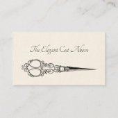 美容師ヴィンテージ宝石シザー 名刺 (正面)