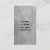 美容師作業ツール |流れるヘア 名刺 (裏面)