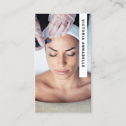 美容師写真QRコード名刺 名刺 (正面)