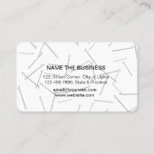 美容師化粧アーティストサロンティール(緑がかった色)ブルー 名刺 (裏面)