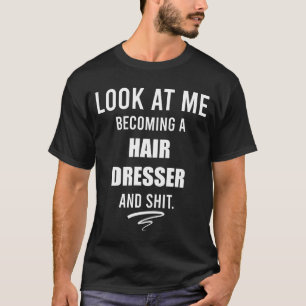 美容師卒業祝いギフト ヘアスタイリストTシャツ Tシャツ