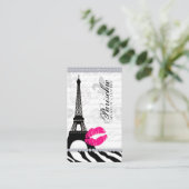 美容師名刺パリエッフェルタワー 名刺 (スタンド正面)