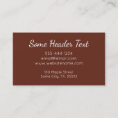 美容師名刺美しいサロン モダン 名刺 (裏面)