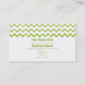 美容師名刺-ひびが入った緑グラデーション色 名刺 (裏面)