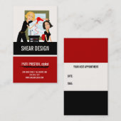 美容師名刺 予約カード (正面/裏面)