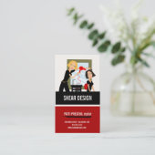 美容師名刺 予約カード (スタンド正面)