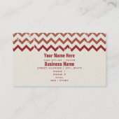 美容師名刺-割れた赤グラデーション 名刺 (裏面)