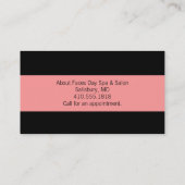 美容師名刺 名刺 (裏面)