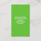 美容師名刺 名刺 (裏面)