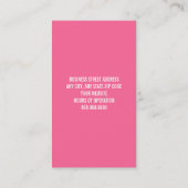 美容師名刺 名刺 (裏面)