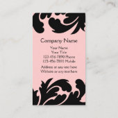 美容師名刺 名刺 (裏面)