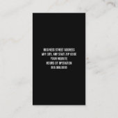 美容師名刺 名刺 (裏面)