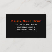 美容師名刺 名刺 (裏面)