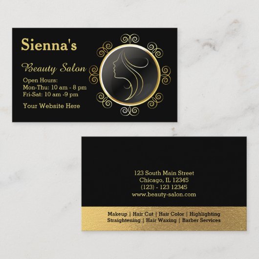 美容師名刺 名刺 (正面/裏面)