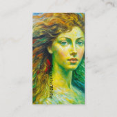 美容師名刺。画像素晴らし。 名刺 (正面)