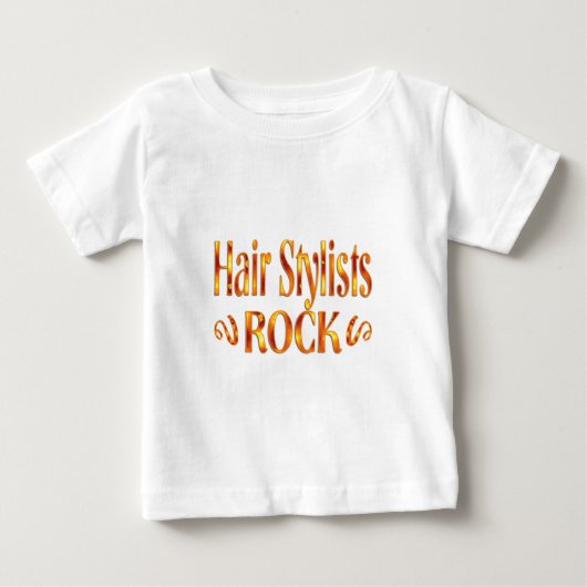 美容師岩 ベビーTシャツ (正面)