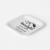 美容師引用文おもしろい美容師スターズパーティー ペーパープレート (傾斜あり)