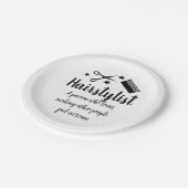 美容師引用文おもしろい美容師スターズパーティー ペーパープレート (アングル)