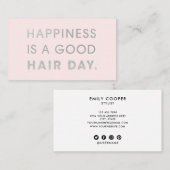 美容師引用文シックモダンフォイルタイポグラフィ 名刺 (正面/裏面)