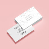 美容師引用文 |白モダン箔 名刺