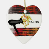 美容師抽象芸術吹の花乾燥機 メタルオーナメント (右)