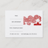 美容師波ヘアファンタジー 予約カード (裏面)