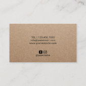 美容師流用はさみ素朴クラフトサロン 名刺 (裏面)