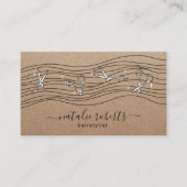 美容師流用はさみ素朴クラフトサロン 名刺 (正面)