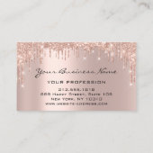 美容師爪、 ネイルメイクアップまつげバラドリップ 名刺 (裏面)