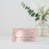 美容師爪、 ネイルメイクアップまつげバラ金ゴールド 名刺 (スタンド正面)