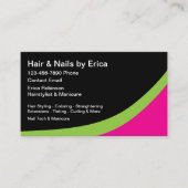 美容師爪、 ネイル技術テーマ 予約カード (正面)