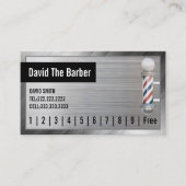 美容師理容師ショッププロフェッショナルメタルフレーム ロイヤリティカード (正面)