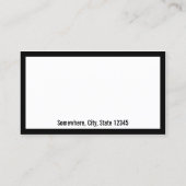 美容師理容師シンプル縁どロイヤリティパンチ ロイヤリティカード (裏面)