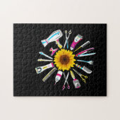 美容師理容師ツールフローラ ジグソーパズル (横)