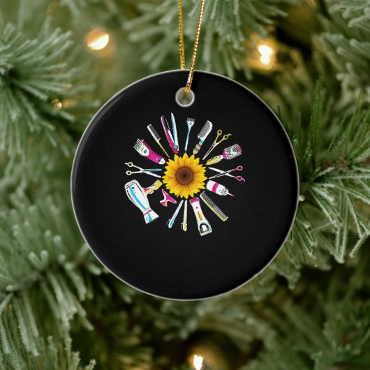 美容師理容師ツールフローラ セラミックオーナメント (ツリー)