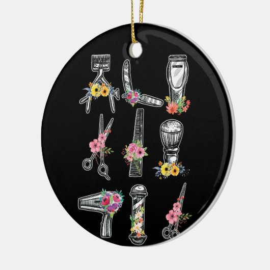 美容師理容師ツールフローラ セラミックオーナメント (左)