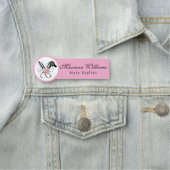 美容師理容師フローラピンク 名札 (インサイチュ)