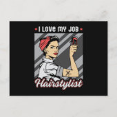 美容師理容師ヘアドレッサーシザーヘアーギフト ポストカード (正面)