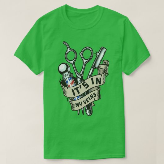 美容師理容師マイベルーズ Tシャツ (デザイン正面)