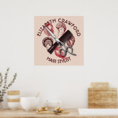 美容師理髪剤又は美しいサロン ポスター (キッチン)