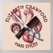 美容師理髪剤又は美しいサロン ポスター (正面)