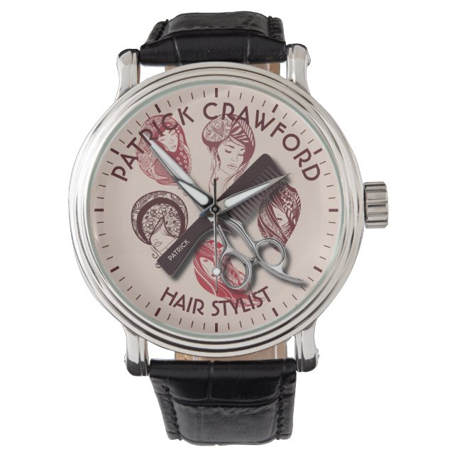 美容師理髪剤又は美しいサロン 腕時計 (正面)