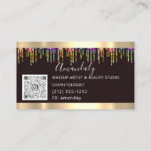 美容師理髪用自筆型点滴はさみQR 名刺 (裏面)