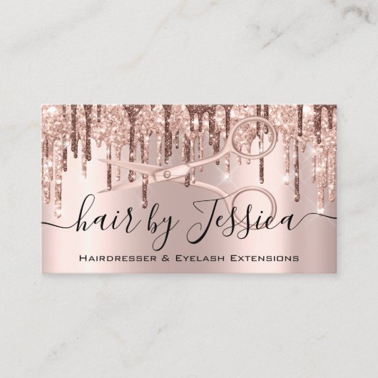 美容師理髪用鋏バラドリップスルクス 名刺 (正面)