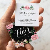 美容師理髪用鋏フローラ包装 スクエア名刺