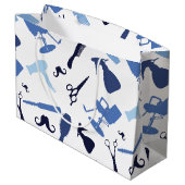 美容師用具の軽い音 ラージペーパーバッグ (裏面アングル)