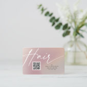 美容師用QRモダンコード名刺 名刺 (スタンド正面)